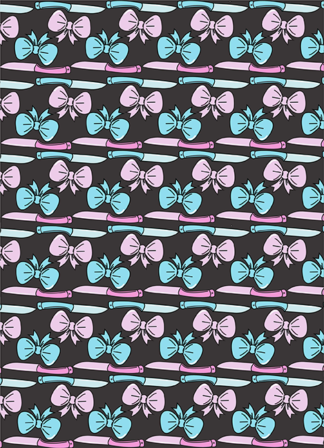 knife and bow pattern